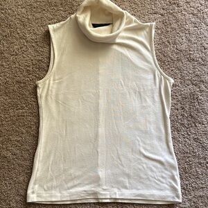 Banana Republic Cream Fitted Sleeveless Tank